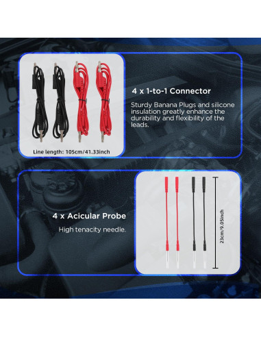Kit de Cables de Prueba de Circuito Automotriz LINXINO 48PCS