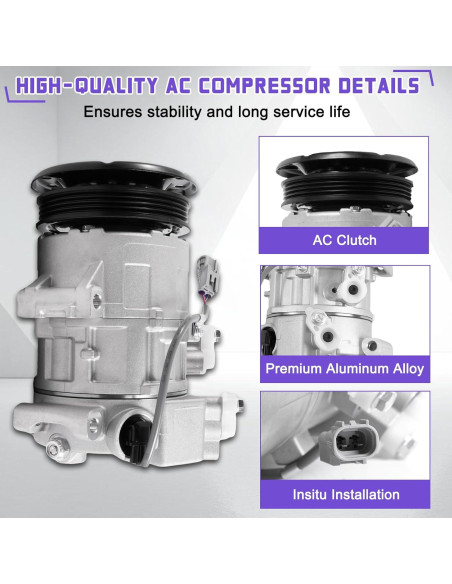 Compresor de Aire Acondicionado Kessocco CO 11078C para Toyota Yaris 1.5L 2007-2010 Compresor de Aire Acondicionado Kessocco CO 11078C para Toyota Yaris 1.5L 2007-2010