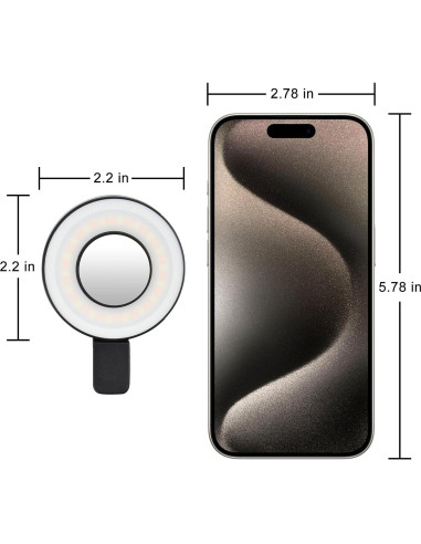 Anillo de Luz LED UTEBIT para Grabación de Video y Selfies