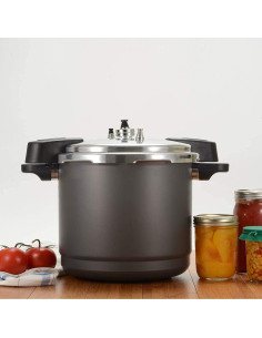 Olla a presión Granite Ware 20 qt de aluminio anodizado 2