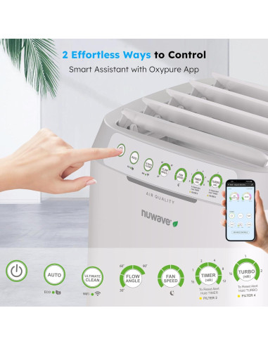 Purificador de Aire Nuwave OxyPure ZERO 186.5 m 100% Eficaz