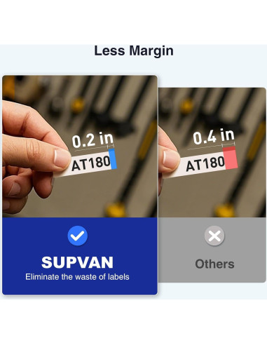 Máquina de Etiquetas SUPVAN E11 Bluetooth con 4 Cintas