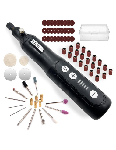 Mini Amoladora Eléctrica Inalámbrica YEPLING 3.7V 72 Accesorios