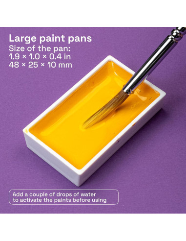 Juego de Pintura Acuarela Profesional ARTISTRO 48 Colores