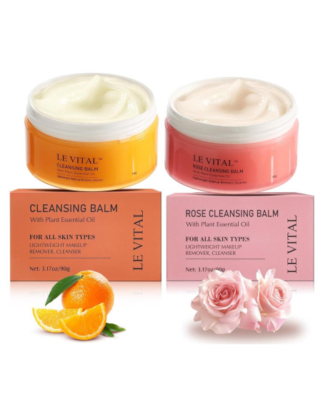 Bálsamo Limpiador Facial LE VITAL 2x340g Naranja y Rosa Bálsamo Limpiador Facial LE VITAL 2x340g Naranja y Rosa