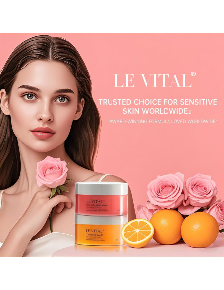 Bálsamo Limpiador Facial LE VITAL 2x340g Naranja y Rosa Bálsamo Limpiador Facial LE VITAL 2x340g Naranja y Rosa
