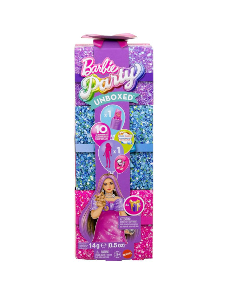 Muñeca Barbie Fiesta Glam Sin Empacar con 10 Sorpresas Muñeca Barbie Fiesta Glam Sin Empacar con 10 Sorpresas