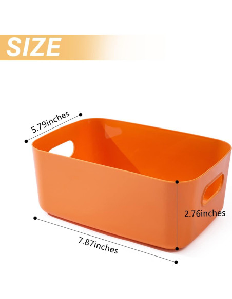 Set de 7 Cestas de Plástico OWill 2.1L Multicolor para Organización Set de 7 Cestas de Plástico OWill 2.1L Multicolor para Organización