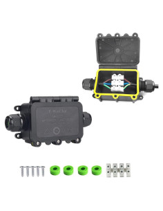 Caja de Conexiones Impermeable IP68 HFJY 2Vías M20 para Cables