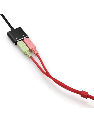 Adaptador de Audio USB a 3.5mm SMAYS - Tarjeta de Sonido Externa
