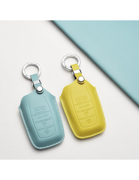 Funda de Llavero de Cuero Premium WiiLemz para Toyota Funda de Llavero de Cuero Premium WiiLemz para Toyota