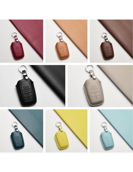 Funda de Llavero de Cuero Premium WiiLemz para Toyota Funda de Llavero de Cuero Premium WiiLemz para Toyota