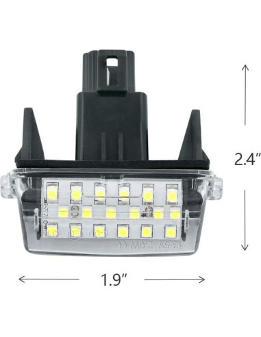 Gempro Luz de Placa de Licencia LED para Toyota Camry Yaris