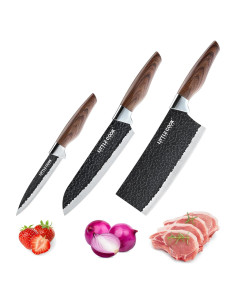 Juego de cuchillos de chef Little Cook 3 piezas acero inoxidable