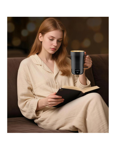 Taza de café inteligente PUSEE F2 14oz control temperatura 65C