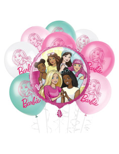 Juego de Globos de Fiesta Barbie - Home & Hoopla, 9 Piezas