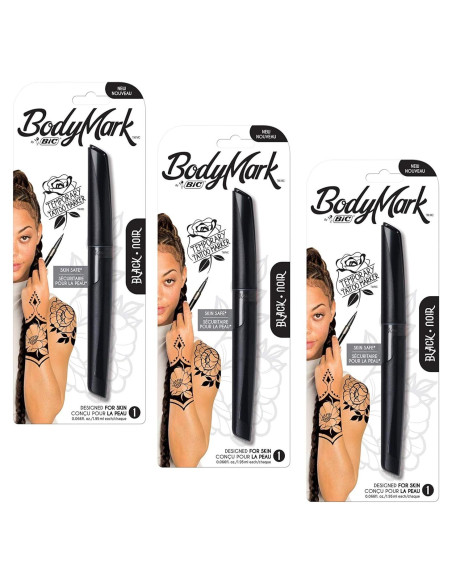 Marcadores de Tatuajes Temporales BIC BodyMark - 3 Piezas Marcadores de Tatuajes Temporales BIC BodyMark - 3 Piezas