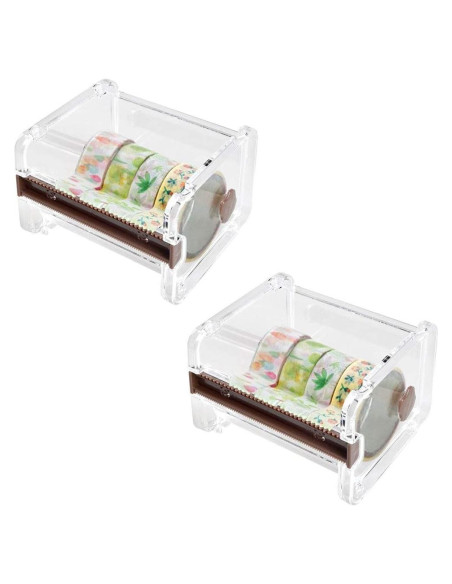 2 Dispensadores de Washi Tape FixWhat, Organizador de Cinta 10x9x7cm 2 Dispensadores de Washi Tape FixWhat, Organizador de Cinta 10x9x7cm