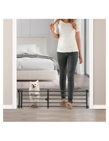 Puerta para Perros Malier 25 cm Alta 66-104 cm Ancha Metal