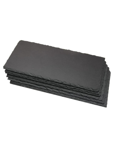 Juego de 5 Tablas de Queso de Pizarra Fansch 28x13 cm