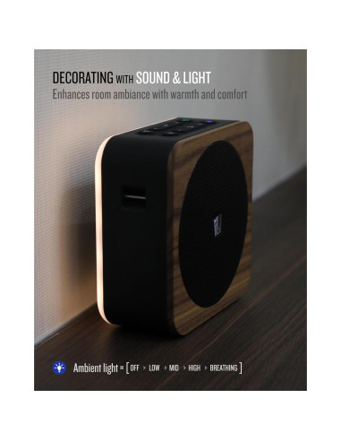Altavoz Bluetooth Sound Spot II SFQ-18 con Luz y Bajo Potente