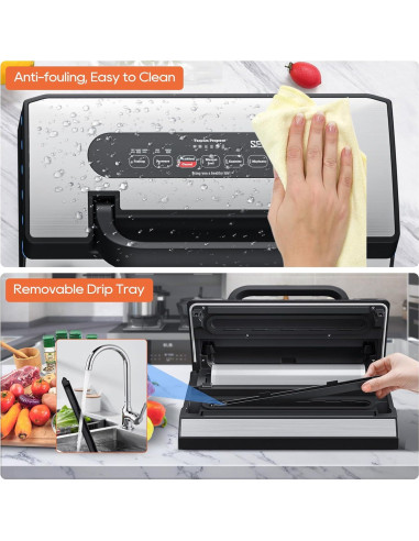 Sellador al vacío SEATAO 90Kpa para líquidos y alimentos
