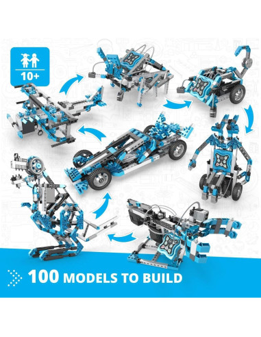 Engino Maker Pro Set Robotizado 100 Modelos STEM 10+