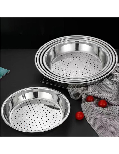 Plato de Vapor Acero Inoxidable 30 cm 2 Pcs Cocina Plato de Vapor Acero Inoxidable 30 cm 2 Pcs Cocina