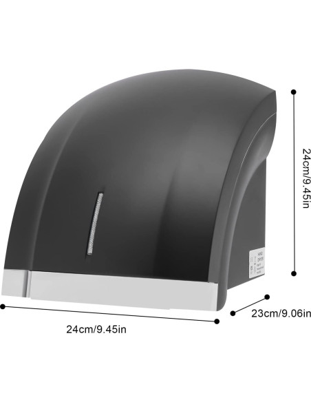 Secador de Manos Automático 1800W Yuansencheng ABS Negro Secador de Manos Automático 1800W Yuansencheng ABS Negro