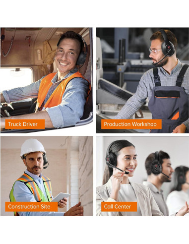 Auriculares Bluetooth EKSA H1PRO con Micrófono y Cancelación de Ruido