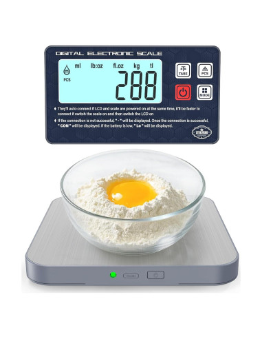 Balanza de Cocina Digital AWLKIM - Pantalla Desmontable 5kg