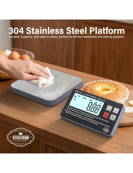Balanza de Cocina Digital AWLKIM - Pantalla Desmontable 5kg Balanza de Cocina Digital AWLKIM - Pantalla Desmontable 5kg