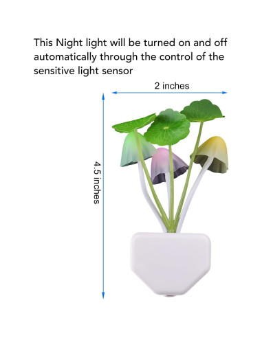 Luz Nocturna LED Cambiante de Color Rienar - 0.5W, 3 Colores