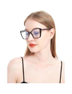 Gafas de Bloqueo Luz Azul JFXQDR RF6204 Mujeres Ojo de Gato 2