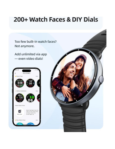 Reloj Inteligente Parsonver FitNova R1 5ATM Negro GPS AMOLED