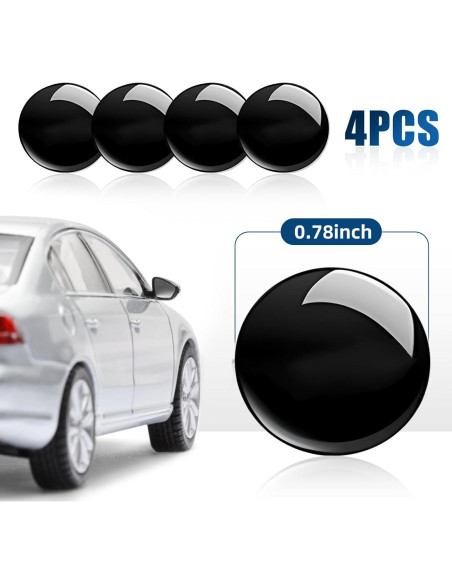 Cubierta de Agujero de Llave de Coche SOMUCH Negra - 4 PCS Cubierta de Agujero de Llave de Coche SOMUCH Negra - 4 PCS