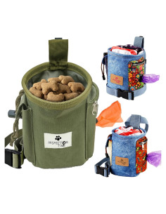 Bolsa de premios para perros Inspector Tail - 2 tazas, 10x10x15.24 cm