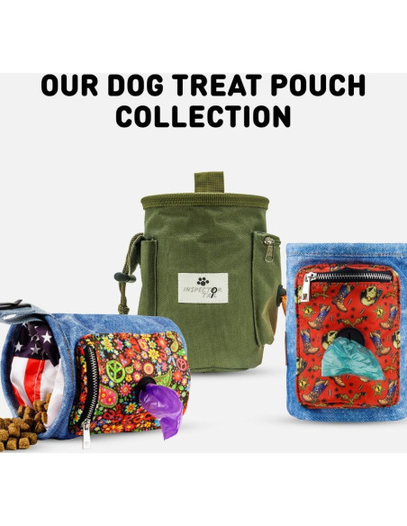 Bolsa de premios para perros Inspector Tail - 2 tazas, 10x10x15.24 cm Bolsa de premios para perros Inspector Tail - 2 tazas, 10x10x15.24 cm