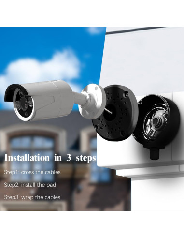 Caja de Conexión Universal OOSSXX para Cámara de Seguridad IP66