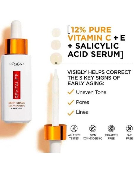 Suero Facial L'Oreal Revitalift 12% Vitamina C + E 29.57 ml Suero Facial L'Oreal Revitalift 12% Vitamina C + E 29.57 ml