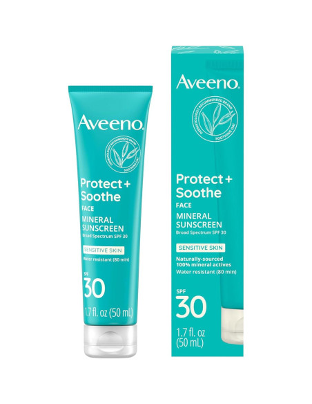 Aveeno Proteger + Calmar Protector Solar Facial SPF 30 50 ml Aveeno Proteger + Calmar Protector Solar Facial SPF 30 50 ml