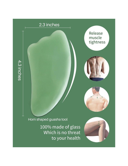 Herramientas de Masaje Gua Sha MoHern - 4 Piezas para Cara y Cuerpo Herramientas de Masaje Gua Sha MoHern - 4 Piezas para Cara y Cuerpo
