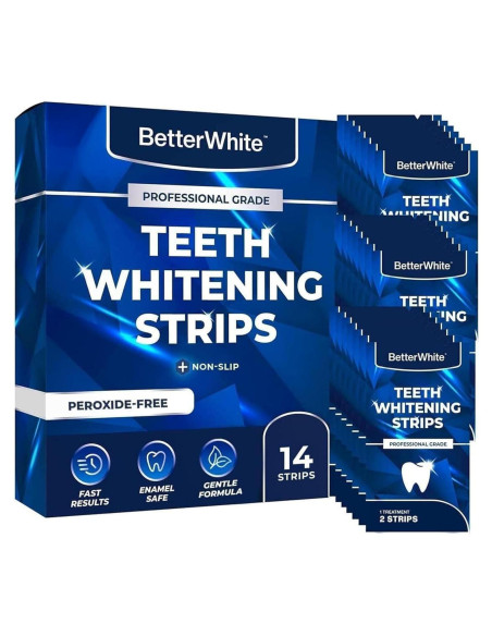 Tiras de Blanqueamiento Dental BetterWhite - 14 Tiras Naturales Tiras de Blanqueamiento Dental BetterWhite - 14 Tiras Naturales