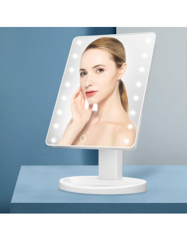 Espejo de Maquillaje Iluminado KOOKIN 26.67x16.26cm USB