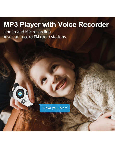 Reproductor MP3 Bluetooth ODEJOI 64GB para Niños Panda Reproductor MP3 Bluetooth ODEJOI 64GB para Niños Panda