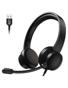 Auriculares USB Masajoy CM7003 con micrófono y cancelación de ruido