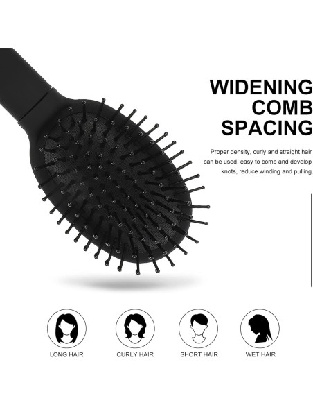 Cepillo de Cabello Tofficu con Almacenamiento Secreto Negro Cepillo de Cabello Tofficu con Almacenamiento Secreto Negro