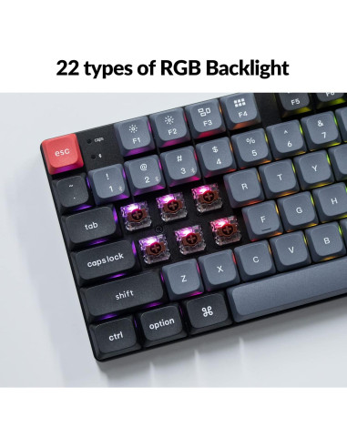 Teclado Mecánico Inalámbrico Keychron K13 Pro TKL RGB