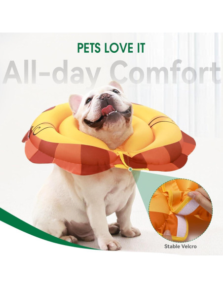 Collar de Recuperación Inflable TOBYTO para Perros XS Naranja Collar de Recuperación Inflable TOBYTO para Perros XS Naranja