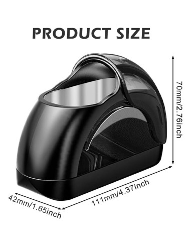 Cenicero de coche portátil Homfanseec con tapa - Negro